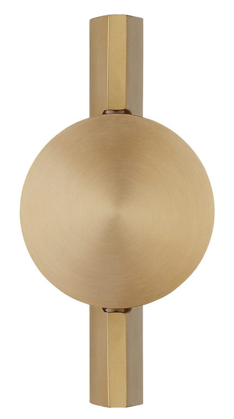 Globo LED Wandleuchte Jasper 3W warmweiss Messingfarben matt Metall Aluminium 20x10cm