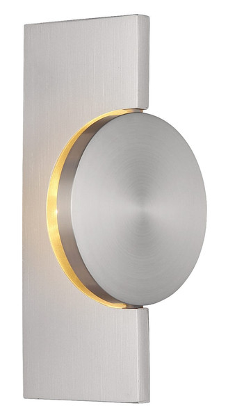 Globo LED Wandleuchte Jasper 3W warmweiss Nickel matt Metall Aluminium 20x10cm
