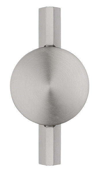Globo LED Wandleuchte Jasper 3W warmweiss Nickel matt Metall Aluminium 20x10cm