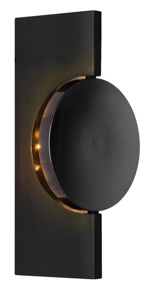 Globo LED Wandleuchte Jasper 3W warmweiss Schwarz-chrom matt Metall Aluminium 20x10cm