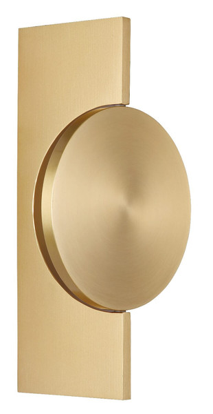Globo LED Wandleuchte Jasper 3W warmweiss Messingfarben matt Metall Aluminium 28x15cm