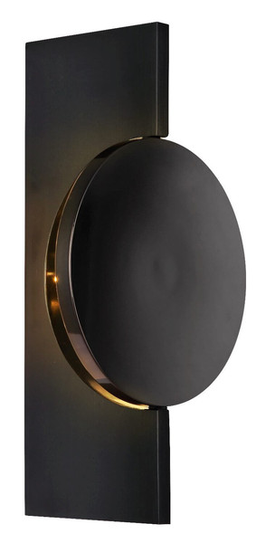Globo LED Wandleuchte Jasper 3W warmweiss Schwarz-chrom matt Metall Aluminium 28x15cm