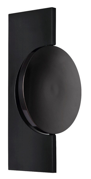 Globo LED Wandleuchte Jasper 3W warmweiss Schwarz-chrom matt Metall Aluminium 28x15cm