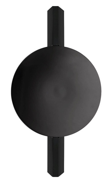 Globo LED Wandleuchte Jasper 3W warmweiss Schwarz-chrom matt Metall Aluminium 28x15cm