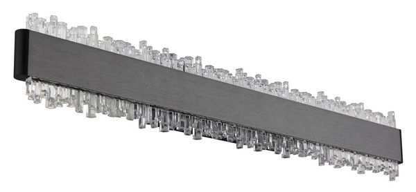 Globo Stalagmita LED Wandleuchte 12W Neutralweiß Schwarz Matt, Metall 8cm 78420-12