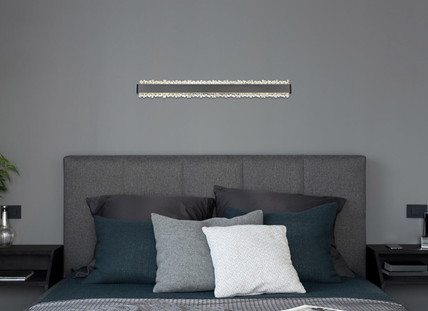 Globo Stalagmita LED Wandleuchte 18W Neutralweiß Schwarz Matt, Metall 8cm 78420-18