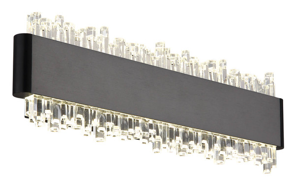 Globo Stalagmita LED Wandleuchte 8W Neutralweiß Schwarz Matt, Metall 8cm 78420-8