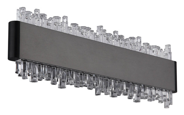 Globo Stalagmita LED Wandleuchte 8W Neutralweiß Schwarz Matt, Metall 8cm 78420-8