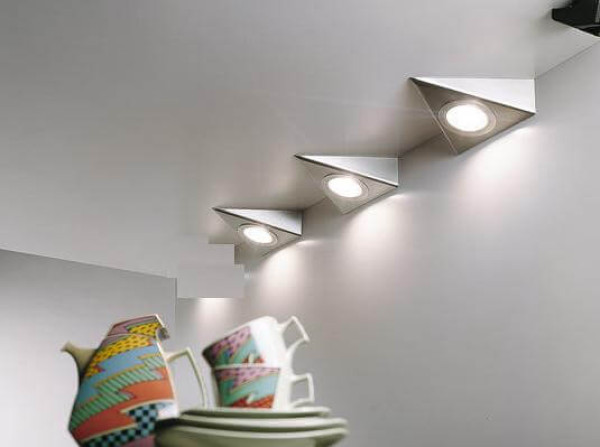 Globo Unterbauleuchte Metall Nickel Matt, 1Xled LED Unterbauleuchte 3W Silberfarben, Metall 5cm 79110307