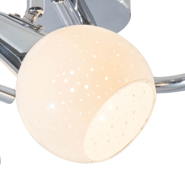 Globo Doxy E14 Strahler 3-fach 4W Verchromt, Metall Ø9cm 81139306