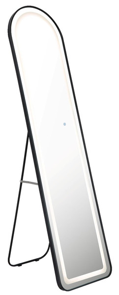 Globo LED Spiegelleuchte Claud 16W dimmbar CCT warm-/neutral-/tageslichtweiss Schwarz matt Metall Spiegel 160x50cm