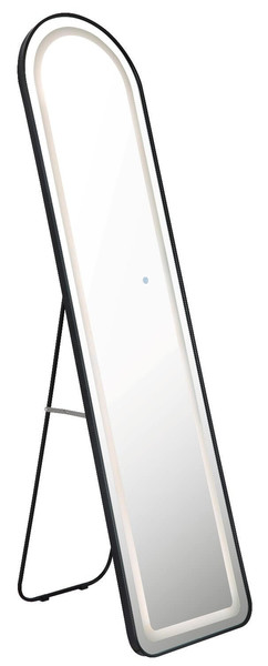 Globo LED Spiegelleuchte Claud 16W dimmbar CCT warm-/neutral-/tageslichtweiss Schwarz matt Metall Spiegel 160x50cm