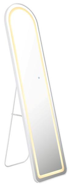 Globo LED Spiegelleuchte Claud 16W dimmbar CCT warm-/neutral-/tageslichtweiss Weiß matt Metall Spiegel 160x50cm