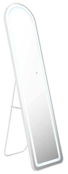 Globo LED Spiegelleuchte Claud 16W dimmbar CCT warm-/neutral-/tageslichtweiss Weiß matt Metall Spiegel 160x50cm