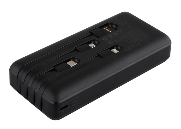 Globo Powerbank Powerbank Schwarz Matt 3,3cm 98695