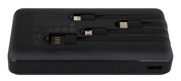 Globo Powerbank Powerbank Schwarz Matt 3,3cm 98695