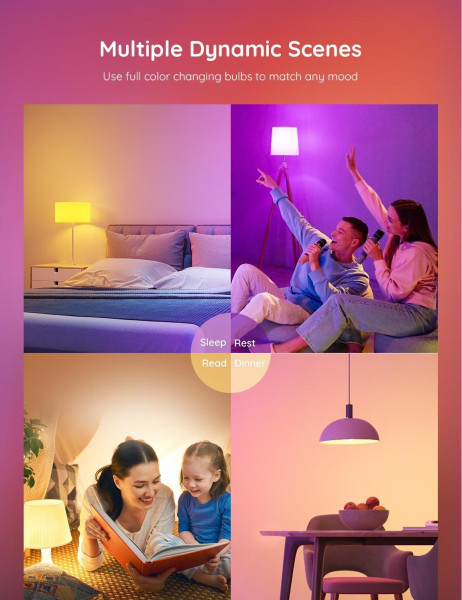 Govee Smarte LED Lampe E27, RGBWW, WLAN & Bluetooth, DreamView 800Lm, wie 60W H6004CC1