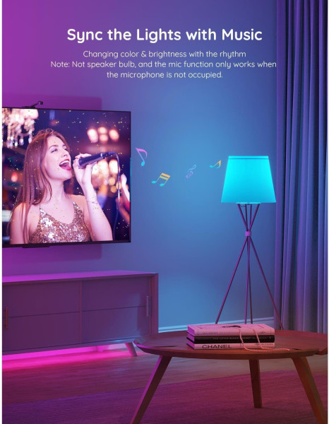 Govee Smarte LED Lampe E27, RGBWW, WLAN & Bluetooth, DreamView 800Lm, wie 60W H6004CC1