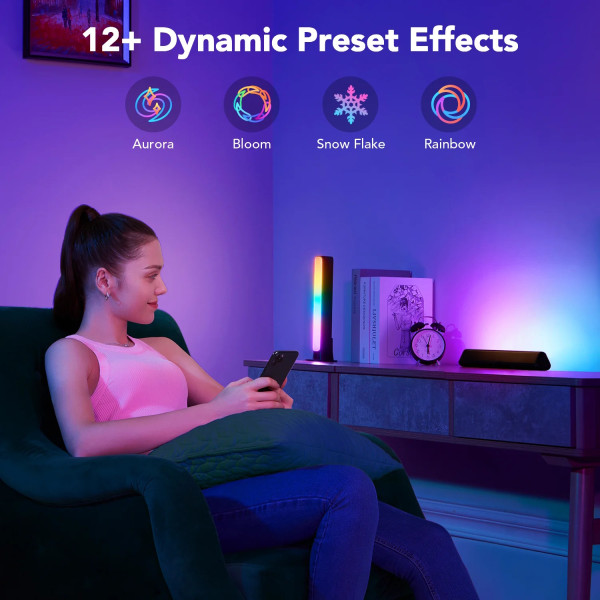 Govee Smarte Lightbar RGBICWW WiFi + Bluetooth Flow Plus Light Bars H60563D1