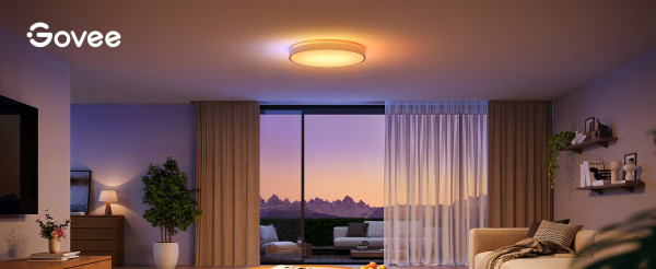 Govee Smarte LED Deckenleuchte 38cm, RGBWW + RGBIC, Musik-Sync, DreamView, 3500Lm Weißlicht H60A6C01