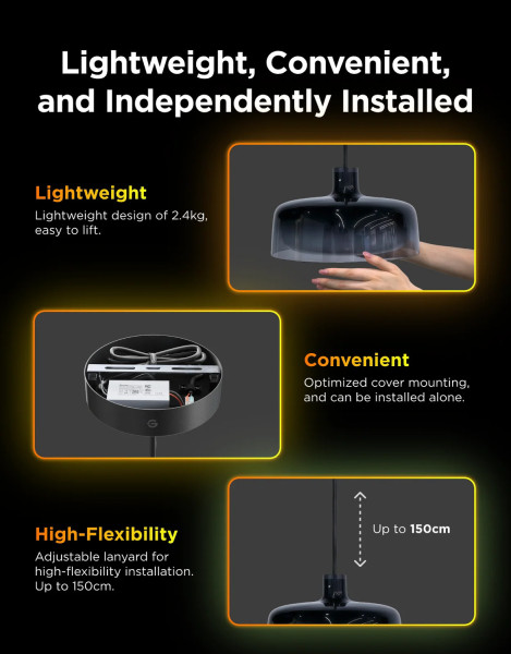 Govee Smarte LED Pendelleuchte mit RGBICWW und vollwertigem Weißlicht H60C13F1