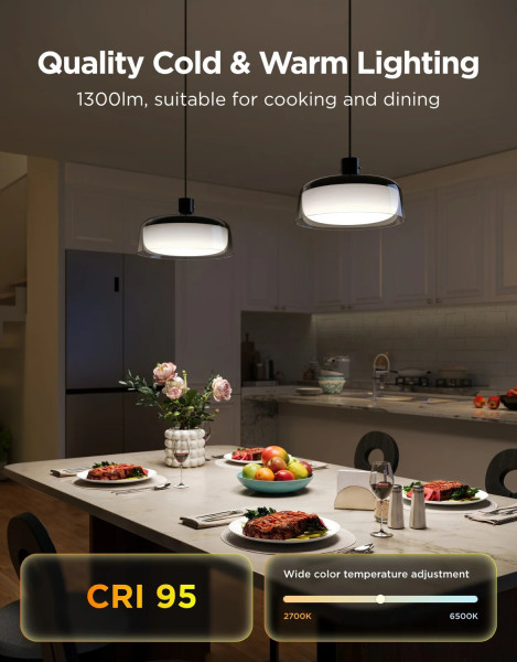 Govee Smarte LED Pendelleuchte mit RGBICWW und vollwertigem Weißlicht H60C13F1