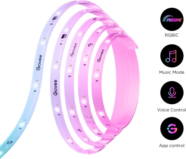 Govee RGBIC Strip Light S 10M - Smarter LED Streifen, Alexa, Matter & Google H612CCD1