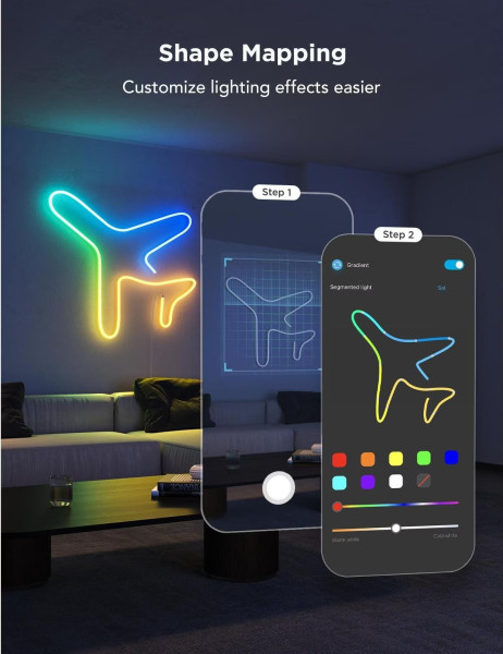 Govee Neon Rope Strip Ligth 2 - 4M, Smarter LED Streifen, Alexa, Matter & Google H61D4C01