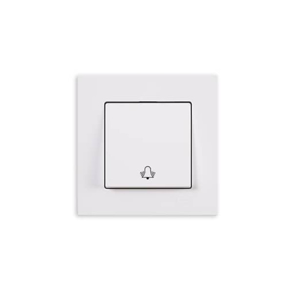 Gunsan Eqona Klingeltaster Taster Glocke Unterputz Weiss