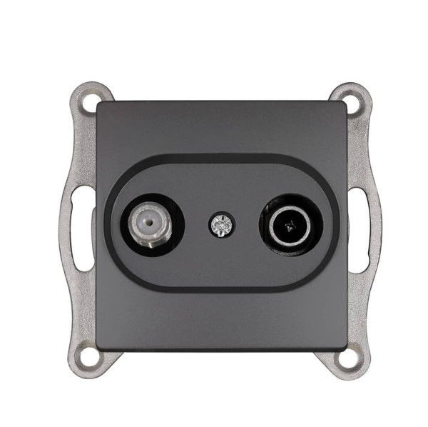 Gunsan Visage Sat TV Steckdose End Dunkelsilber