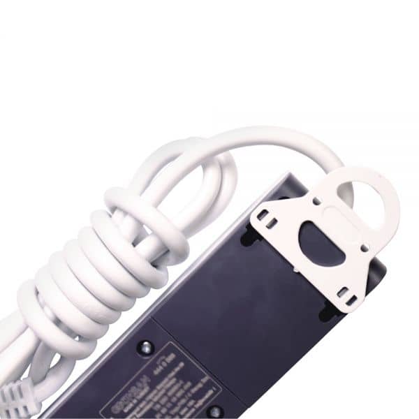 Gunsan Steckdosenleiste 3-fach 2m mit Schalter und erhöhtem Berührungsschutz