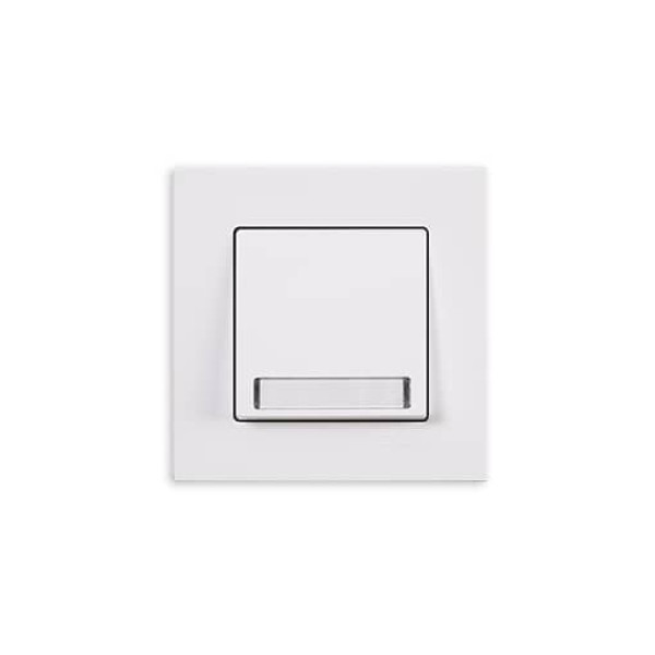 Gunsan Eqona Klingeltaster mit Namensschild Unterputz Weiss