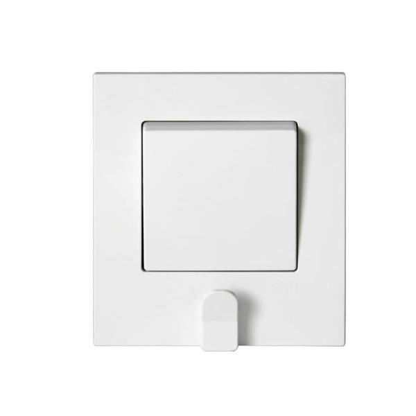 Gunsan Eqona Pratic Schalter Ein-/Ausschalter Unterputz Weiss mit Schlüsselhaken