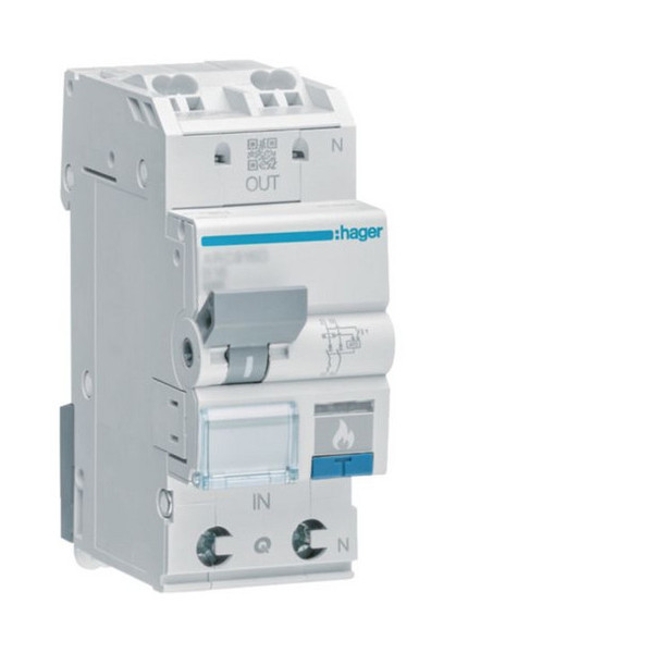 Hager ARC910D Fehlerlichtbogen-Schutzeinrichtung AFDD mit LS-Schalter 1PN 6kA B-10A 2M