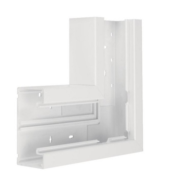 Hager BR6513059016 Flachwinkel aus Grundprofil zu BR 68x130mm Oberteil 80mm in verkehrsweiß