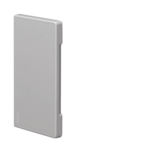 Hager BR6513067035 Endstück schnittkaschierend zu BR/H/N/A 68x130mm Oberteil 80mm hfr in lichtgrau