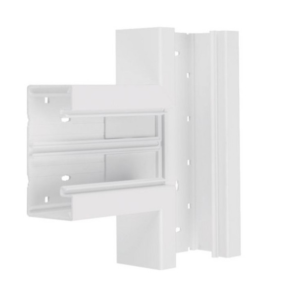 Hager BR6513089016 T-Stück aus Grundprofil zu BR 68x130mm Oberteil 80mm in verkehrsweiß