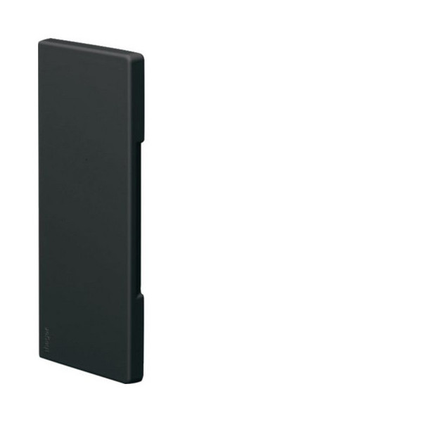 Hager BR6517069011 Endstück schnittkasch. zu BR/H/N/A 68x170mm Oberteil 80mm hfr in graphitschwarz