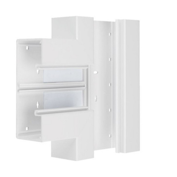 Hager BR6517089016 T-Stück aus Grundprofil zu BR 68x170mm Oberteil 80mm in verkehrsweiß