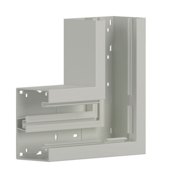 Hager BR8513059016 Flachwinkel aus Grundprofil zu BR 85x130mm Oberteil 80mm in verkehrsweiß