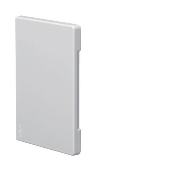 Hager BR8513069016 Endstück schnittkaschierend zu BR/A 85x130mm Oberteil 80mm hfr in verkehrsweiß