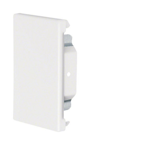 Hager BRS6510069016 Endstück schnittkaschierend zu BRS 68x100mm Oberteil 80mm Stahlblech vweiß