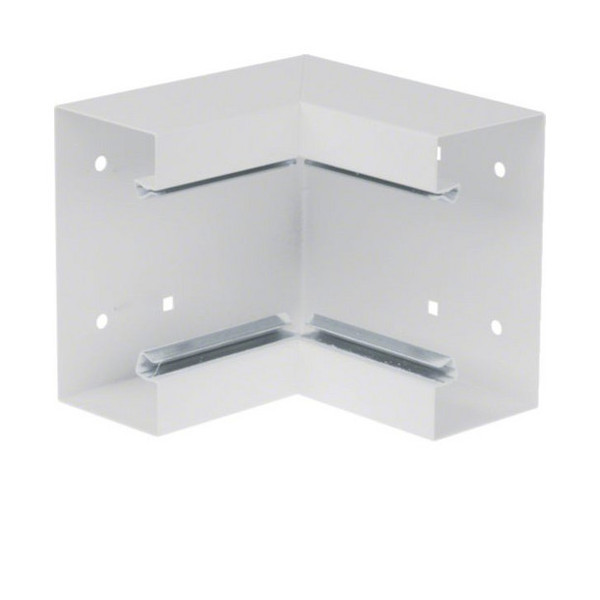 Hager BRS6513049016 Inneneck aus Grundprofil zu BRS 68x130mm Oberteil 80mm Stahlblech verkehrsweiß