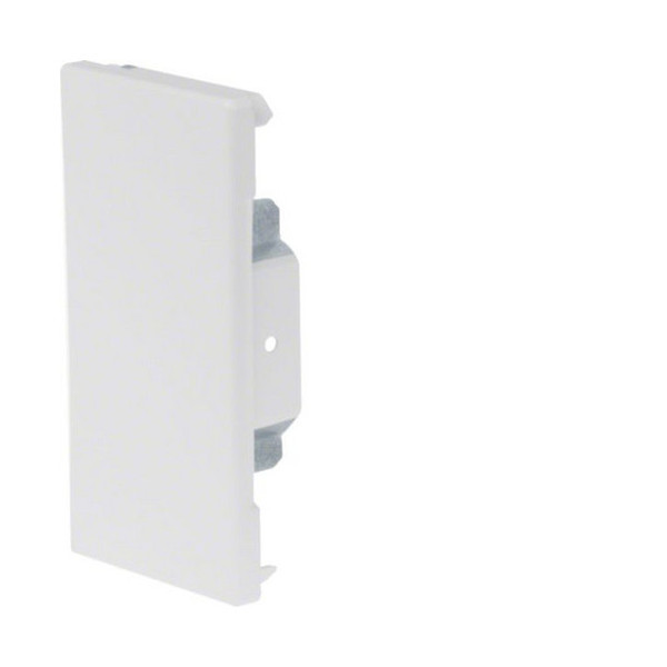 Hager BRS6513069016 Endstück schnittkaschierend zu BRS 68x130mm Oberteil 80mm Stahlblech vweiß