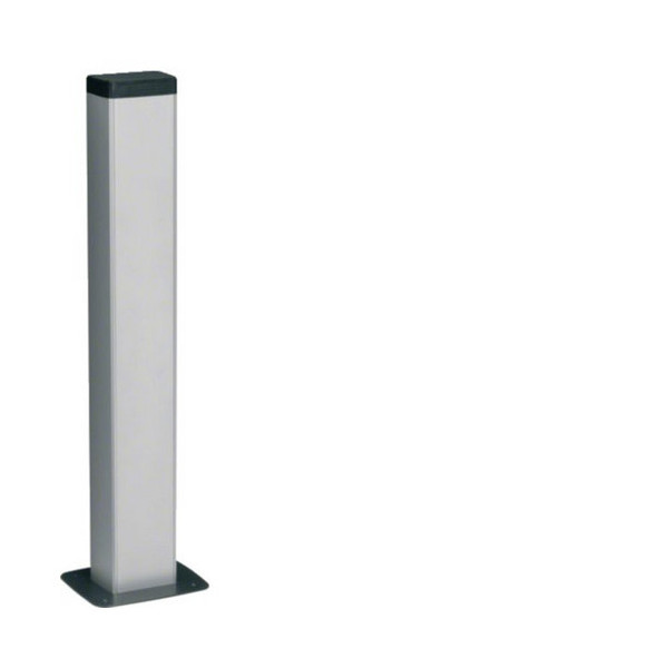 Hager DAP80650ELN Bodenanschlusssäule frontrastender Einbau aus Alu zu DAP Länge 0,65m eloxiert