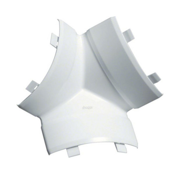 Hager EK4004089016 T-Stück schnittkaschierend zu Eckkanal EK 40x40mm verkehrsweiß