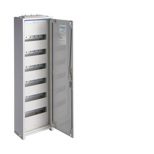 Hager FWB61S Feldvert. AP, univers, IP44, SKII, 72PLE, H:950xB:300xT:161mm, QuickConnect