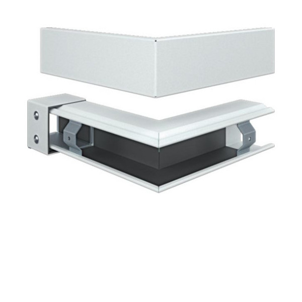 Hager FWKP6006039016 Außeneck FWK-Plus 60x60 mm weiß pulverbeschichtet