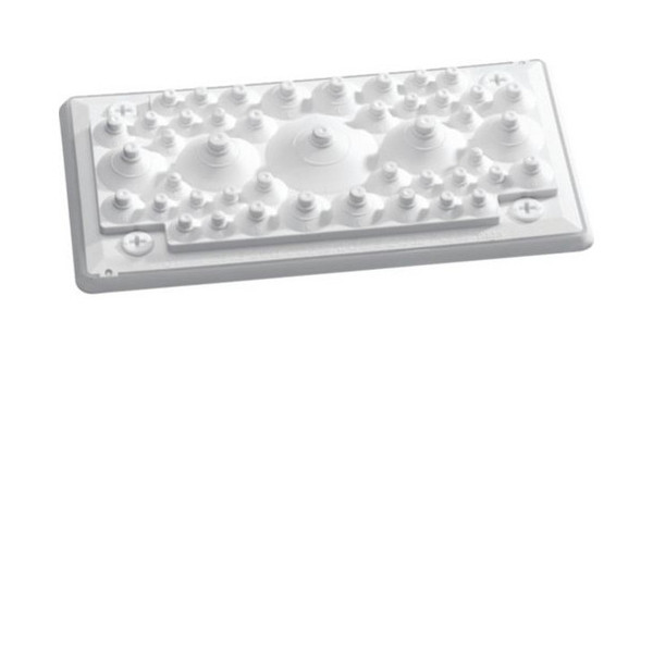 Hager FZ402 Leitungseinführung, univers, IP55, flexibel, mit Noppen zum ausreißen