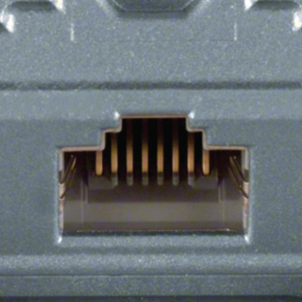 Hager G3139 Anschluss Dose 1x RJ45 geschirmt, Cat.6a, für Zentralscheibe UAE 1-fach, hfr